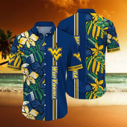 NCAA West Virginia Mountaineers WVU Hawaiian Shirt Beach Gift For Friend