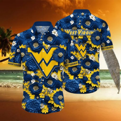 NCAA West Virginia Mountaineers WVU Hawaiian Shirt Beach Vacation Gift