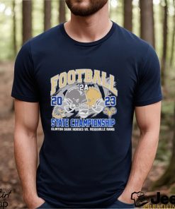 NCHSAA 2A Football 2023 State Champions Clinton Dark Horses Vs Reidsville Rams Helmet Shirt