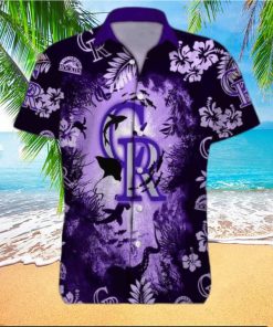 NCPurple Ocean MLB Colorado Rockies Funny Hawaiian Shirt