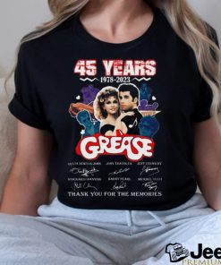 NEW 45 Years 1978 2023 Grease Thank You For The Memories T Shirt