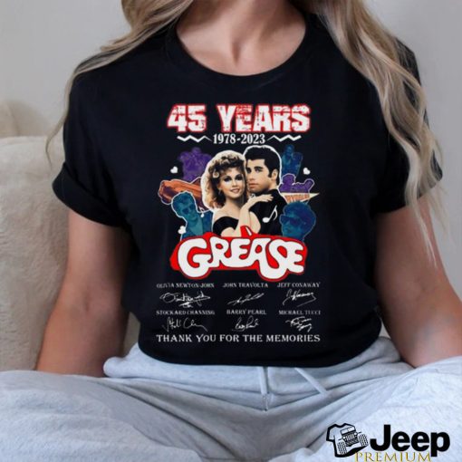 NEW 45 Years 1978 2023 Grease Thank You For The Memories T Shirt