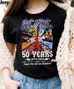 NEW DESIGN ACDC Band 50 Years 1973 – 2023 thank you for the memories t shirt