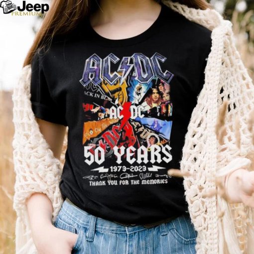 NEW DESIGN ACDC Band 50 Years 1973 – 2023 thank you for the memories t shirt