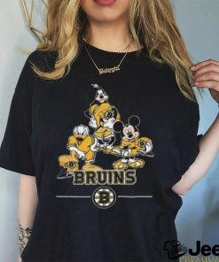 NEW Fashion 2023 Boston Bruins Mickey Donald Goofy Fan T Shirt