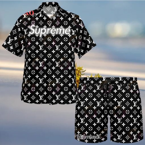 NEW Louis Vuitton Mix Supreme Hawaiian Shirt & Beach Shorts