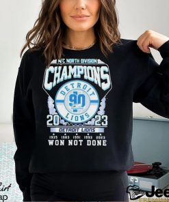 NFC North Division Champions 2023 Detroit Lions Won Not Done shirt