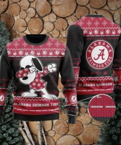 NFL Alabama Crimson Tide Snoopy Dabbing Ugly Christmas Sweater Holiday Party