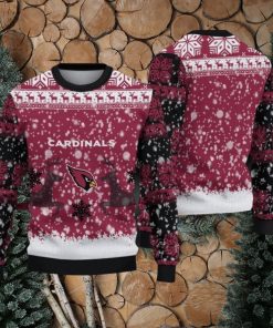 NFL Arizona Cardinals Christmas Reindeer V2 Sport Christmas Ugly Sweater 3D