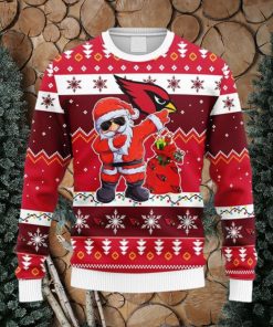 NFL Arizona Cardinals Dabbing Santa Claus Christmas Ugly 3D Sweater For Men And Women Gift Ugly Christmas