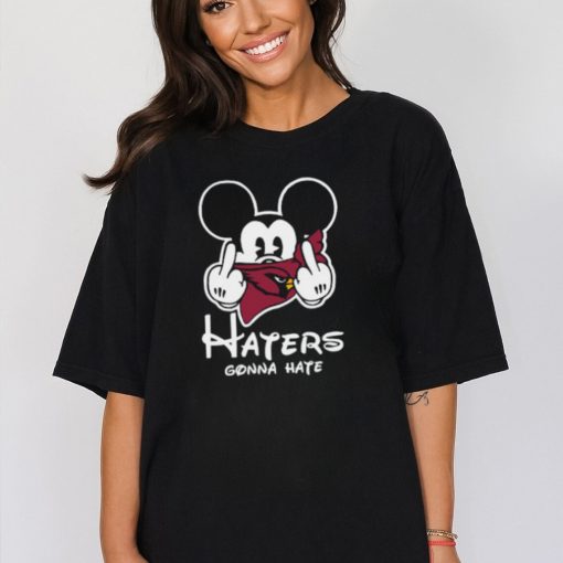 NFL Arizona Cardinals Haters Gonna Hate Mickey Mouse Disney Football T Shirt