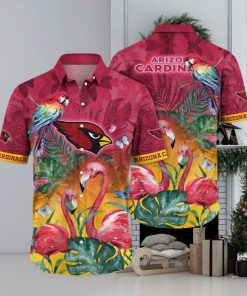 NFL Arizona Cardinals Hawaii Shirt Flamingo And Flower Aloha Shirt