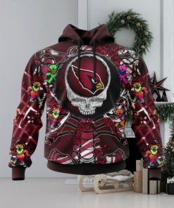 NFL Arizona Cardinals Mix Grateful Dead, Personalized Name & Number Specialized Concepts Kits 3D Hoodie