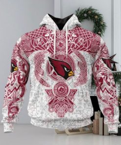 NFL Arizona Cardinals Norse Viking Symbols 3D Hoodie