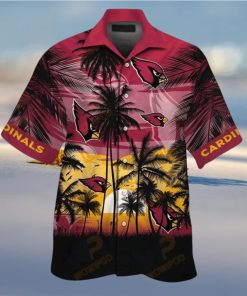 NFL Arizona Cardinals Red Beach Sun Hawaiian Shirt