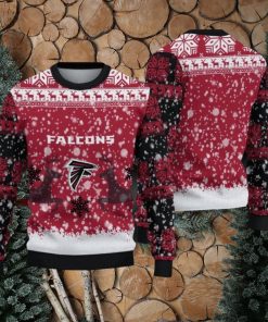 NFL Atlanta Falcons Christmas Reindeer V2 Sport Christmas Ugly Sweater 3D
