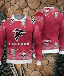 NFL Atlanta Falcons Christmas Skull Sport Christmas Ugly Sweater 3D