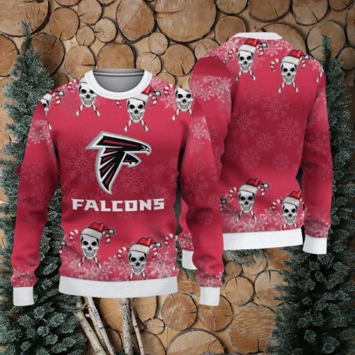 NFL Atlanta Falcons Christmas Skull Sport Christmas Ugly Sweater 3D