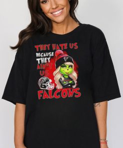 NFL Atlanta Falcons Grinch Girl They Hate Us Bacause They Aint Us shirt