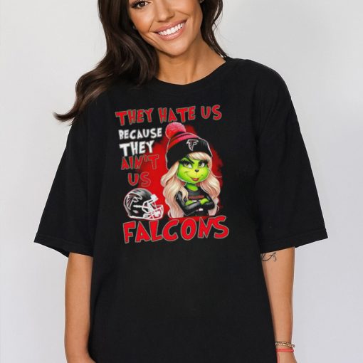 NFL Atlanta Falcons Grinch Girl They Hate Us Bacause They Aint Us shirt