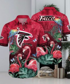 NFL Atlanta Falcons Hawaii Shirt Flamingo And Flower Aloha Shirt
