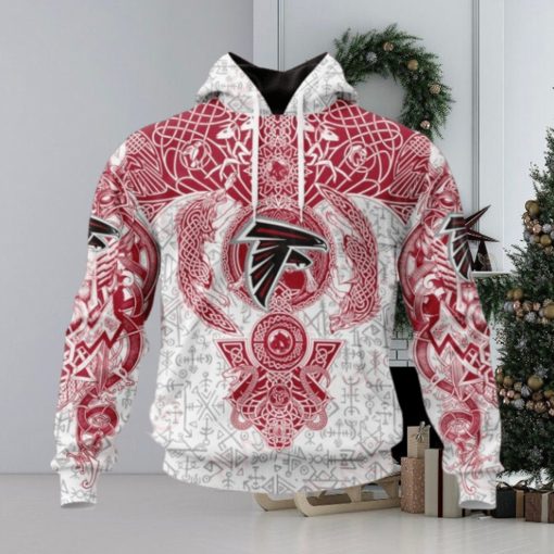 NFL Atlanta Falcons Norse Viking Symbols 3D Hoodie