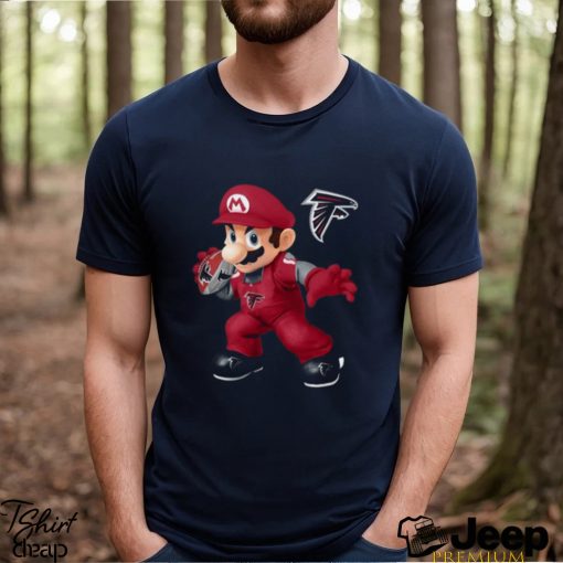 NFL Atlanta Falcons T Shirt Print Mario Nfl Tshirt Mario For Fans