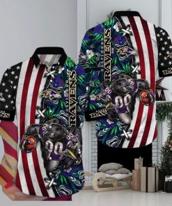 NFL Baltimore Ravens Hawaii Shirt Mascot Aloha Summer Shirt