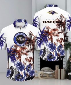 NFL Baltimore Ravens Hawaii Shirt Palm Tree Aloha Shirt For Fans
