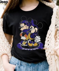 NFL Baltimore Ravens Mickey Mouse And Minnie Mouse Shirt