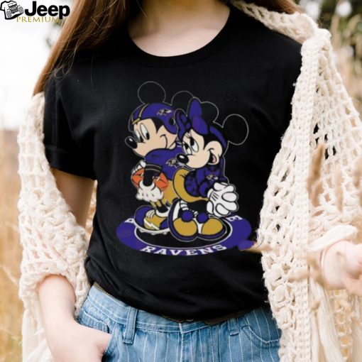 NFL Baltimore Ravens Mickey Mouse And Minnie Mouse Shirt