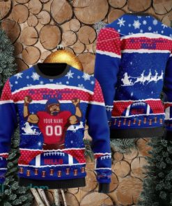 NFL Buffalo Bills All I Need For Christmas Ugly Sweater Custom Number And Name