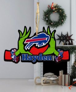 NFL Buffalo Bills Grinch Christmas Ornament Personalized Your Name 2023 Christmas Tree Decorations