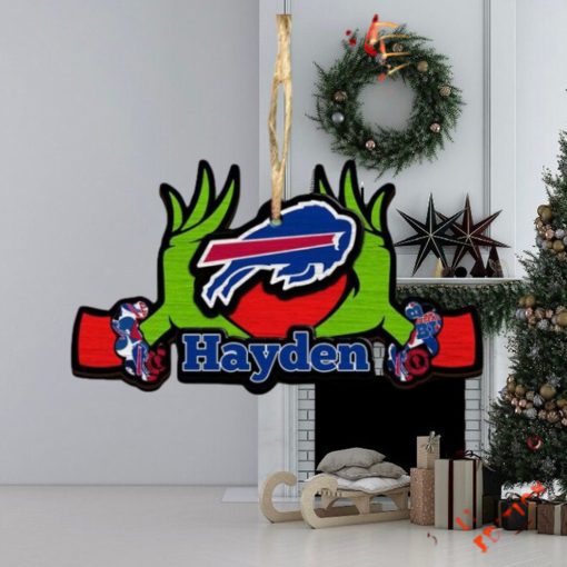NFL Buffalo Bills Grinch Christmas Ornament Personalized Your Name 2023 Christmas Tree Decorations