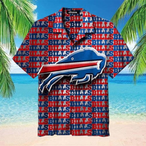 NFL Buffalo Bills Hawaiian Shirt Aloha Shirt Letter Print