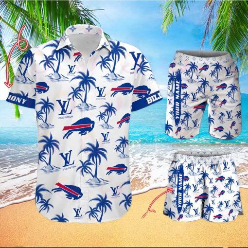 NFL Buffalo Bills Louis Vuitton Logo Pattern Hawaiian Shirt & Shorts