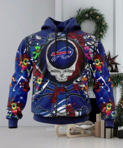 NFL Buffalo Bills Mix Grateful Dead, Personalized Name & Number Specialized Concepts Kits 3D Hoodie