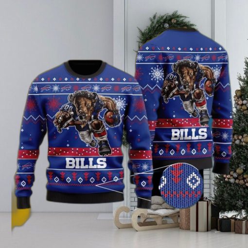 NFL Buffalo Bills Overcoat Knitted Xmas Sweater For Men Women