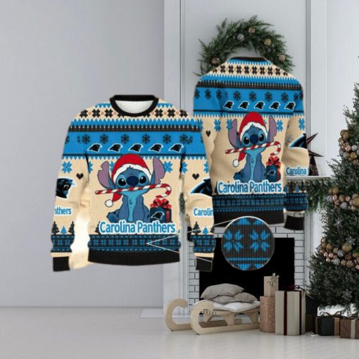 NFL Carolina Panthers Christmas All Over Print Family Knitted Sweater For Men And Women