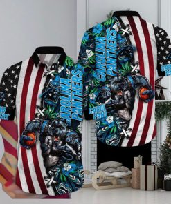 NFL Carolina Panthers Hawaii Shirt Mascot Aloha Summer Shirt