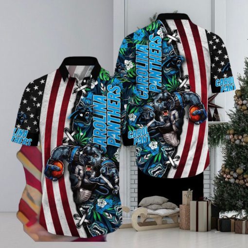 NFL Carolina Panthers Hawaii Shirt Mascot Aloha Summer Shirt