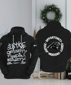 NFL Carolina Panthers Justice Opportunity Equity Freedom Hoodie