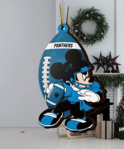 NFL Carolina Panthers Mickey Mouse Christmas Ornament 2023 Christmas Tree Decorations