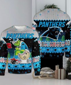 NFL Carolina Panthers Snowshoe Knitted Xmas Sweater For Men Women