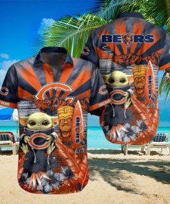 NFL Chicago Bears Baby Yoda Limited Edition Summer Hawaiian Shirt