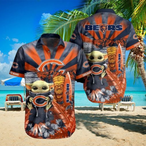 NFL Chicago Bears Baby Yoda Limited Edition Summer Hawaiian Shirt