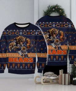 NFL Chicago Bears Christmas All Over Print Needle Ugly Sweater For Winter