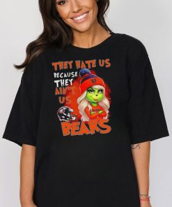 NFL Chicago Bears Grinch Girl They Hate Us Bacause They Aint Us shirt