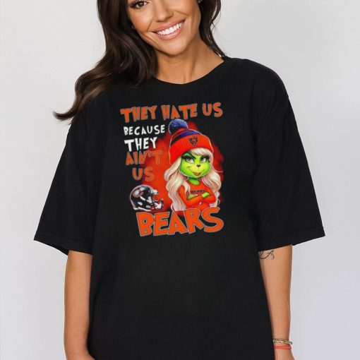 NFL Chicago Bears Grinch Girl They Hate Us Bacause They Aint Us shirt