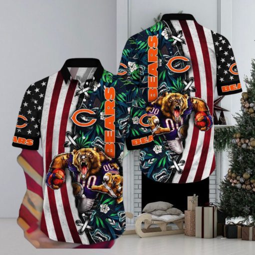 NFL Chicago Bears Hawaii Shirt Mascot Aloha Summer Shirt